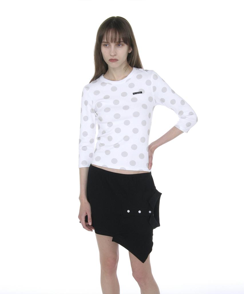 Partimento Woman Reworked Polo Mini Skirt_Black