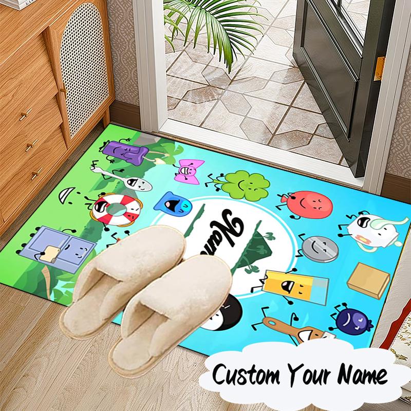Custom Name Colorful Dream Island Carpet, Chair Rug,Area Rug for Office Bedroom living rooms bedroom, Doormat decor Christmas fan gifts
