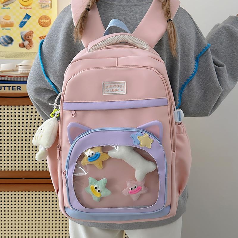 Mochila de Gran Capacidad para Mujer Mochila Escolar para Estudiante