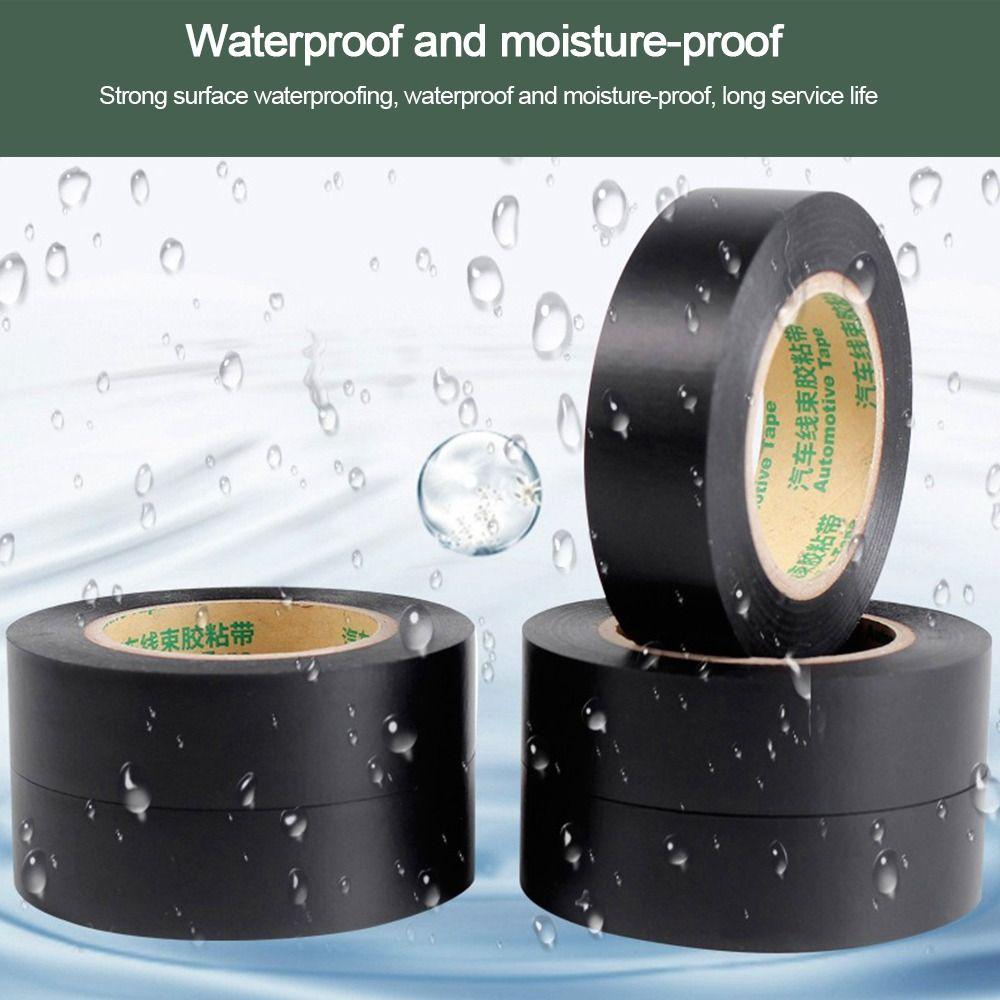 New Black Electrical Tape PVC Waterproof Electrical Insulation Tape Self-adhesive Wear-resistant Tape