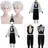 Stunning Demon Slayer Kimetsu No Yaiba Wind Pillar Sanemi Shinazugawa Cosplay Costume Set For Anime Enthusiasts