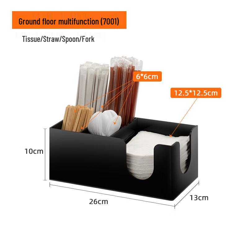 Lijia 5-Compartment Cafe Bar Counter Organizer