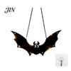 Halloween Holiday Decorations Pumpkin Hanging Decor, Non-Woven Ghost Ornament with Light String, Spooky Festive Decor Door Wall for Party Scene, Trick