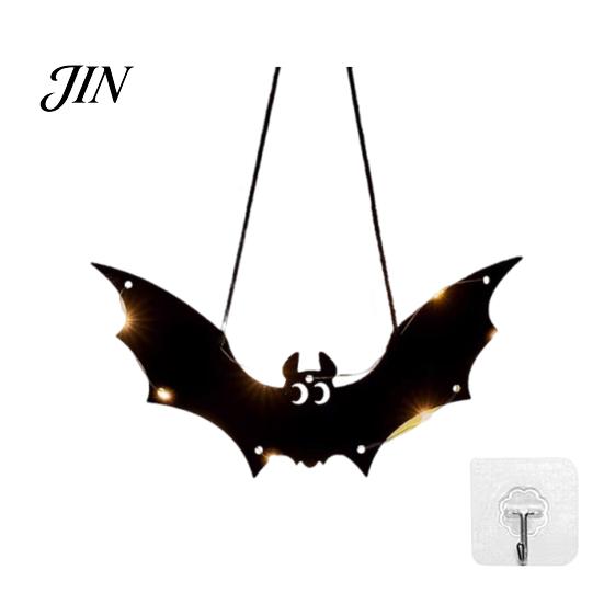 Halloween Holiday Decorations Pumpkin Hanging Decor, Non-Woven Ghost Ornament with Light String, Spooky Festive Decor Door Wall for Party Scene, Trick