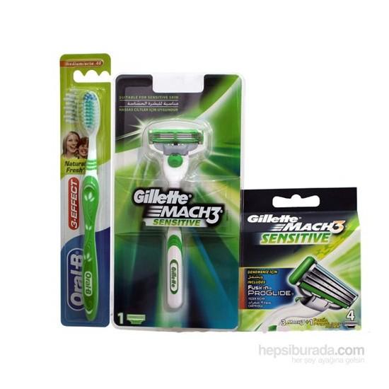 

Машина Gillette Sensitive + запасные части Sensitive 4