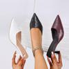 2025 Spring and Summer New Pointed Sandals Lazy Slippers Women's Fashion Bag Head Half Slippers High Heel Versatile Women's Shoes