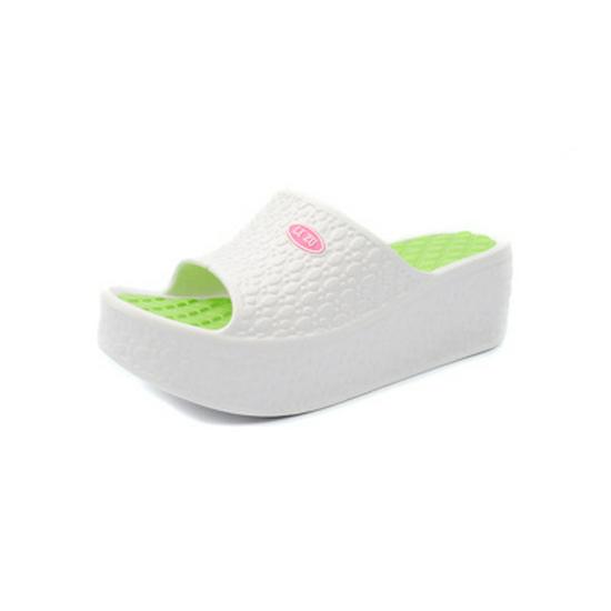 

Женские сандалии на толстой подошве с одним ремешком в корейском стиле для улицы 39 белый