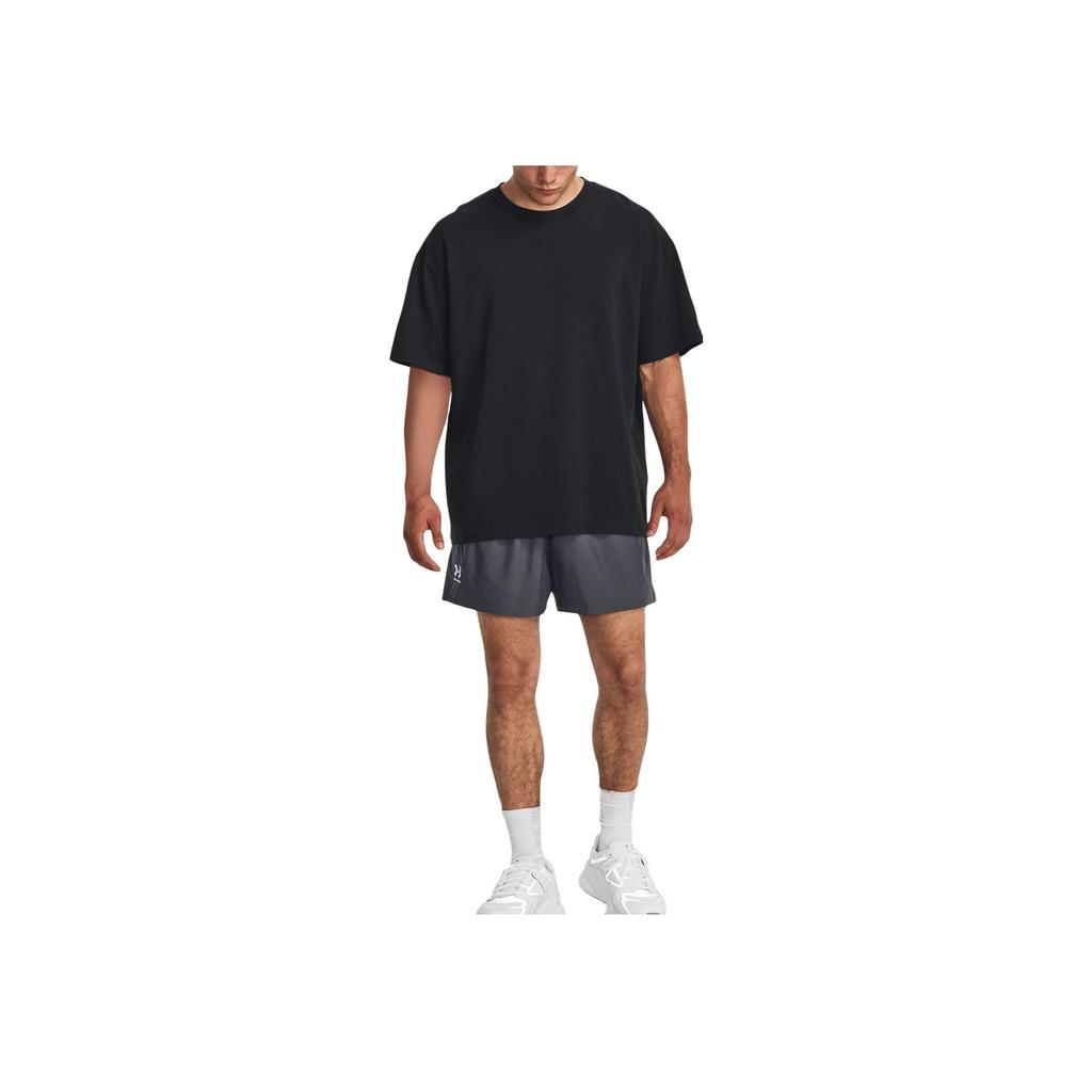 Under Armour UA Oversized Heavyweight Short Sleeve T-Shirt Men Tops Black 1384037-001