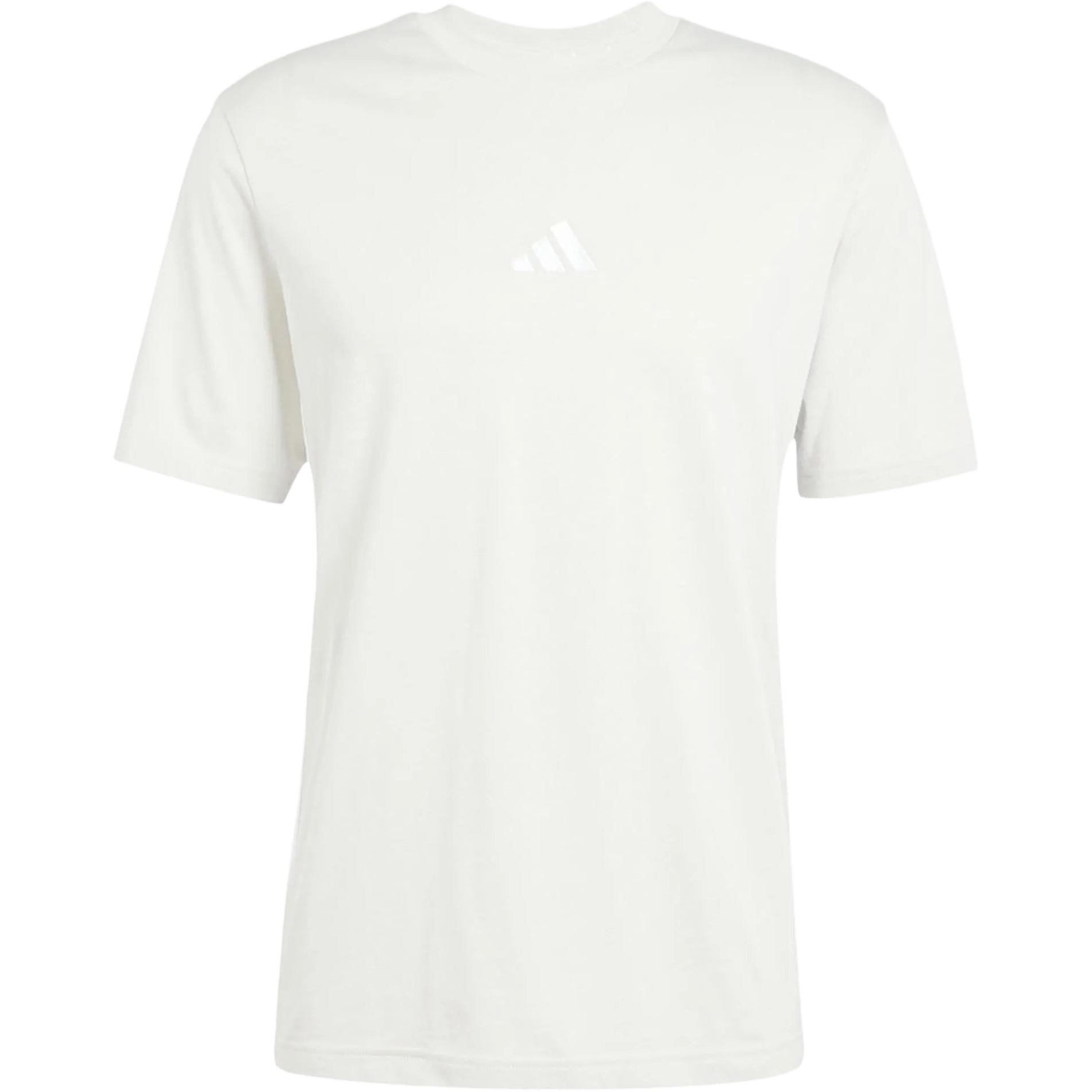 Adidas Solid Color Round Neck Logo Short Sleeve T-Shirt Men Tops JE6389 S