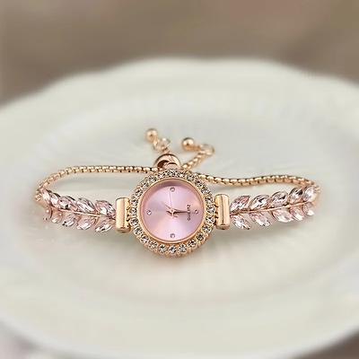 Luxury Rhinestone Timepieces - Stylish Women's Wrist Jewelry Perfect for Everyday Wear or Special Occasions