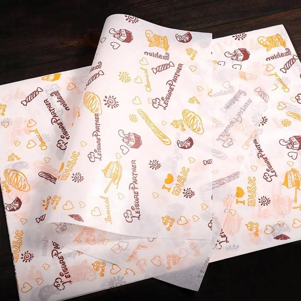 Food Wrappers Paper Newspaper Style Wrapping Paper Non-stick Wrapping Paper Wax Paper Oil-proof Baking Paper Food Packaging