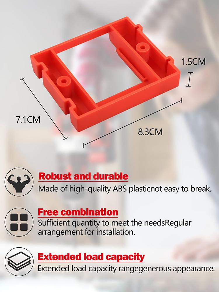 6PCs/Set Splicable Wall Mount Battery Holder For Einhell Power X-Change 18V Battery Dock Holder Battery Storage Fixing Brackets