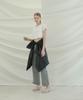Sopeuteuseoul Stitch Easy Pants [Light Grey]