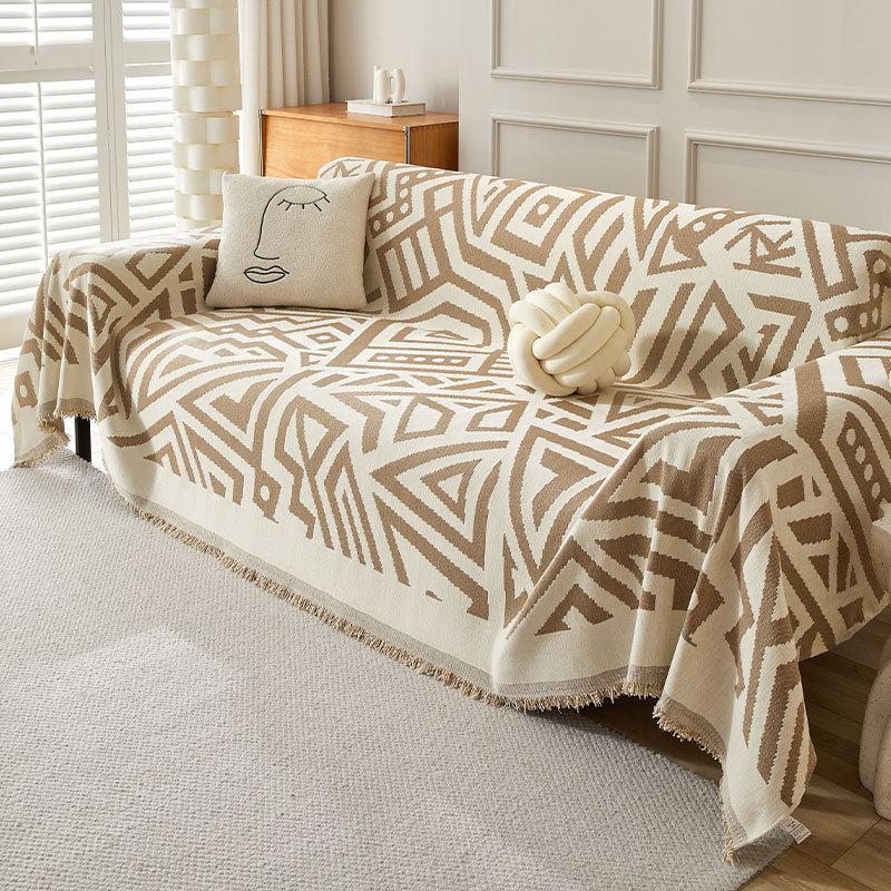 Foreign trade 2025 new bohemian full-cover sofa towel, universal chenille sofa cover sofa cushion for all seasons