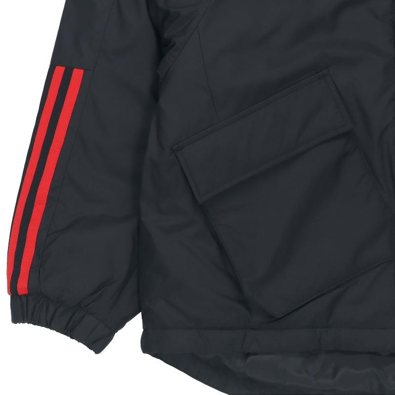 adidas Cny Series X-Bu Jacket New Year Edition Spring Festival Theme Print Outdoor Sports Hooded Cotton Coat Winter Women Jackets Black GN7376