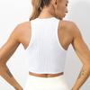 10 Colors Women Crop Top Seamless Casual Streetwear White Bra Rib Sleeveless Top Summer Tank Tight Knit Tee Female Tops