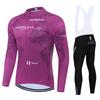 Lange Wielerjersey Fietsjack Maillot Broek Set Lente Zomer Tour De Italy D'ITALIA Ropa Ciclismo Pro Team Fietskleding