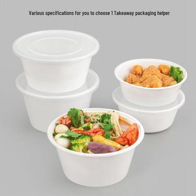 Disposable Thickened Plastic Soup Bowl Takeout Containers