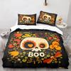 3D Print Halloween Boo Cartoon Bedding Set Soft Comforter Cover With 1/2pcs Pillow Shams For Kids Adults Microfiber Quilt Cover