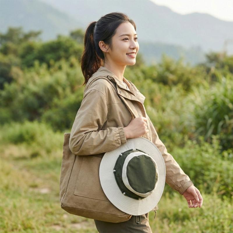 Quick Dry Sun Hat Wide Brimmed Lightweight Foldable For Outdoor Hiking Fishing Beach Activities