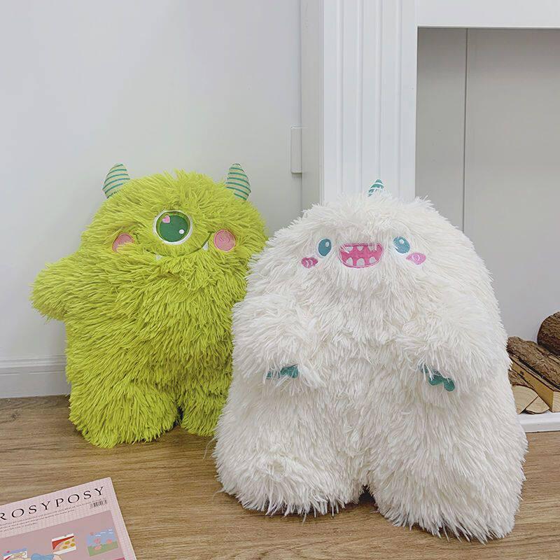 Set Adorabil de Jucării de Pluș Monstru Verde - Păpușă Mică Moale de Monstru pentru Îmbrățișat și Cadouri