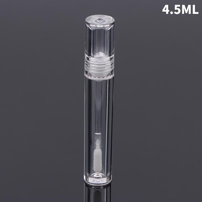 3,5/4,5 ml flaske rund gjennomsiktig tom leppestift Tube Lip Glaze Lip Gloss Container Eyeliner Tube Mascara Tube Cosmetics
