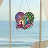 Acrylic Special Shape Love Beach Rhinestone Diamond Art Pendants DIY Diamond Art Pendant Kit Diamond Painting Hanging Pendant