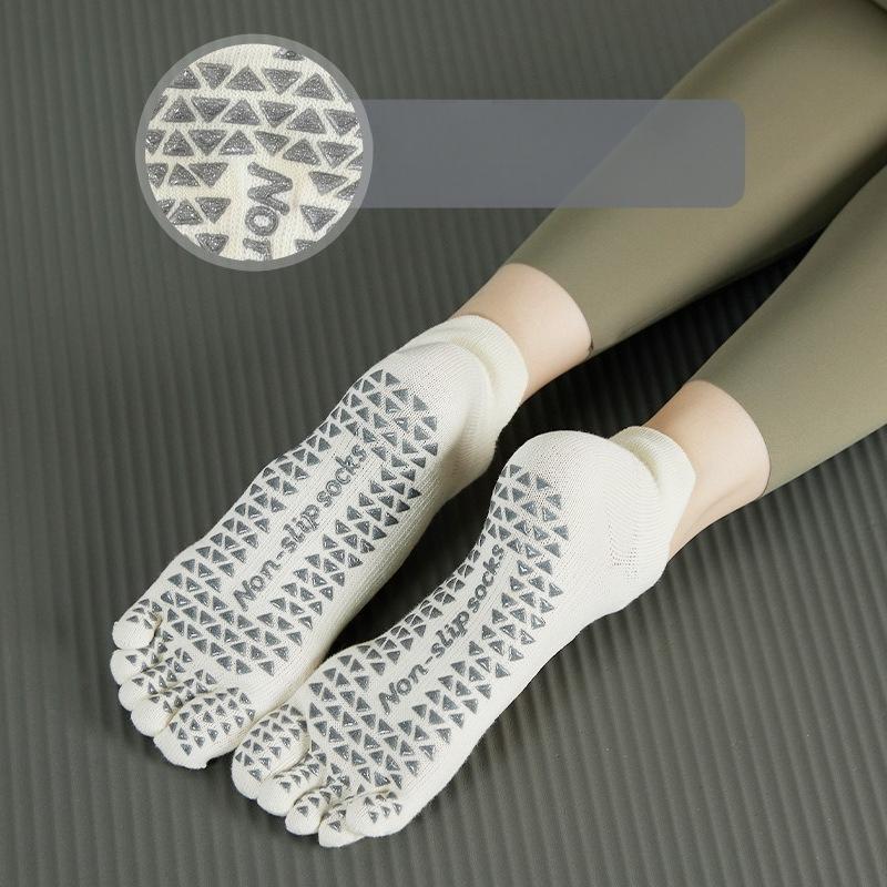 Dámské ponožky na jógu Pilates Sportovní a fitness ponožky Protiskluzové protiskluzové podlahové ponožky
