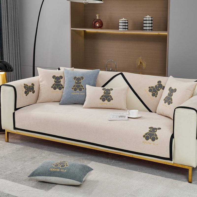 

High-Grade Light Luxury Sofa Cushion, Universal In All Seasons, All-Match Seat Cushion, All-Inclusive Sofa Cover, New Non-Slip Cover 70*70cm