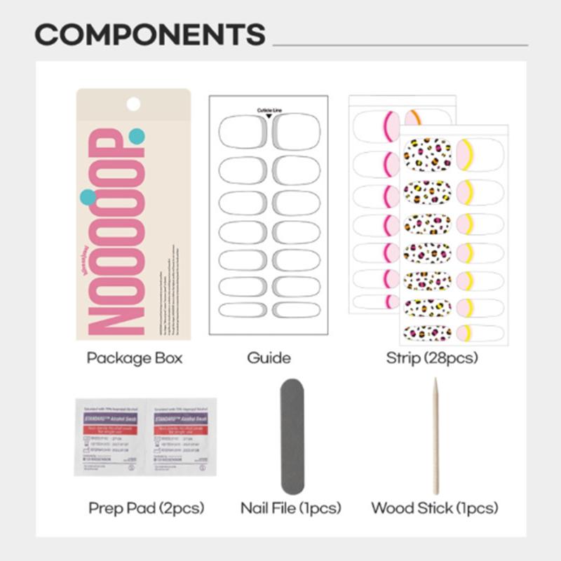 Korean Gel Nail Stickers UV Lamp | Salon Look At Home | No Glue Needed POINT VER.