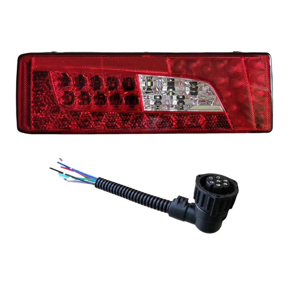 1Pc 24V Tail Light For Scania LED Rear Headlight With 7Pin Connector Plug Spare Parts
