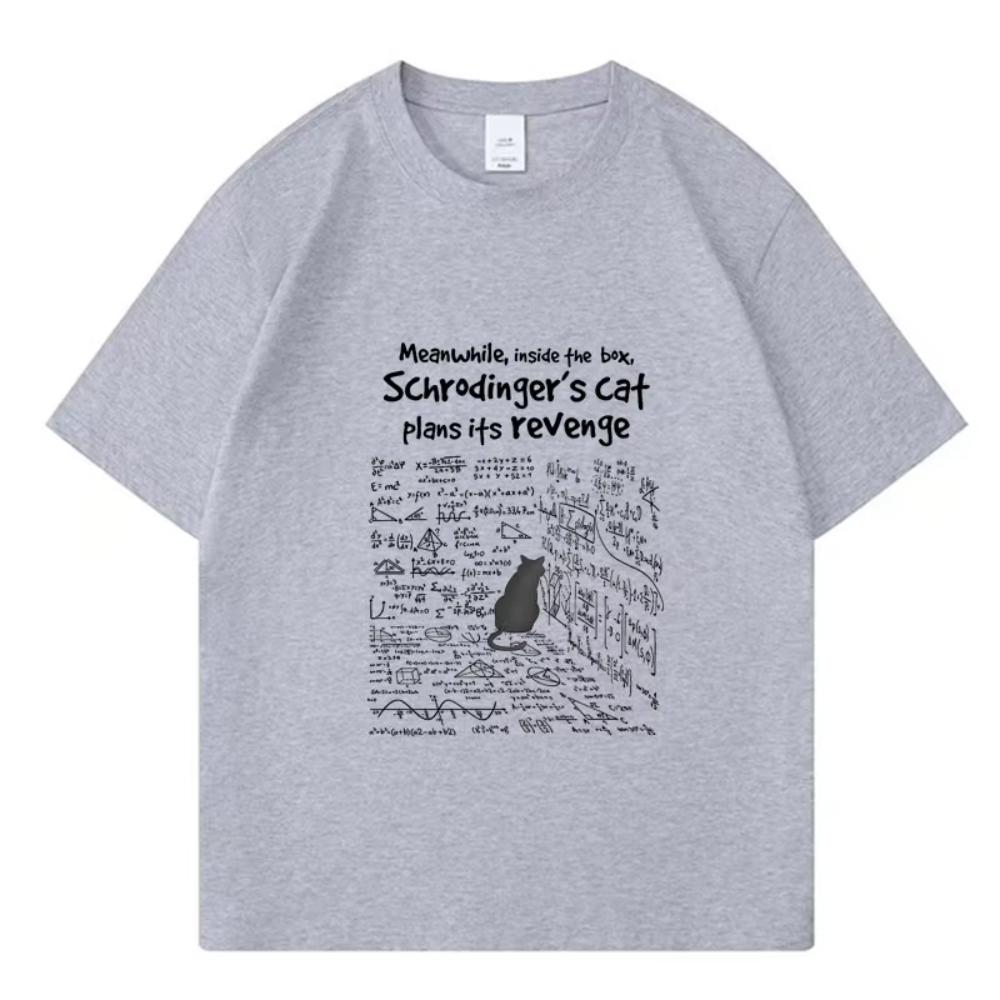 

Cat s Revenge Men T-shirt Funny Math Formula T-shirts Male Female Clothes Short Sleeve Fashion Casual T Shirt Comfort Streetwear 4XL