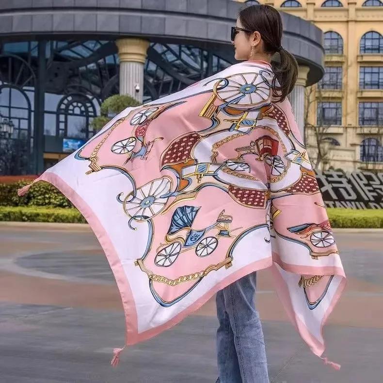 90x180cm Bikini Bathing Swimwear Cover Up Sarong Wrap Scarf Twill Cotton Pareo Beach Cover-Ups Women Large Beach Dress