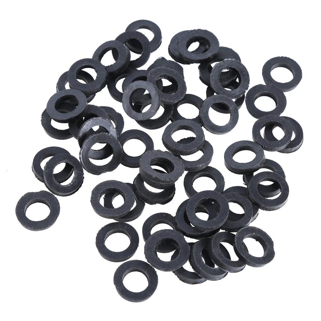50pcs Shower Head Seal Rings Rubber Flat Washers Leakproof Gaskets set Simple Installation Upgrades for Hose Connectors