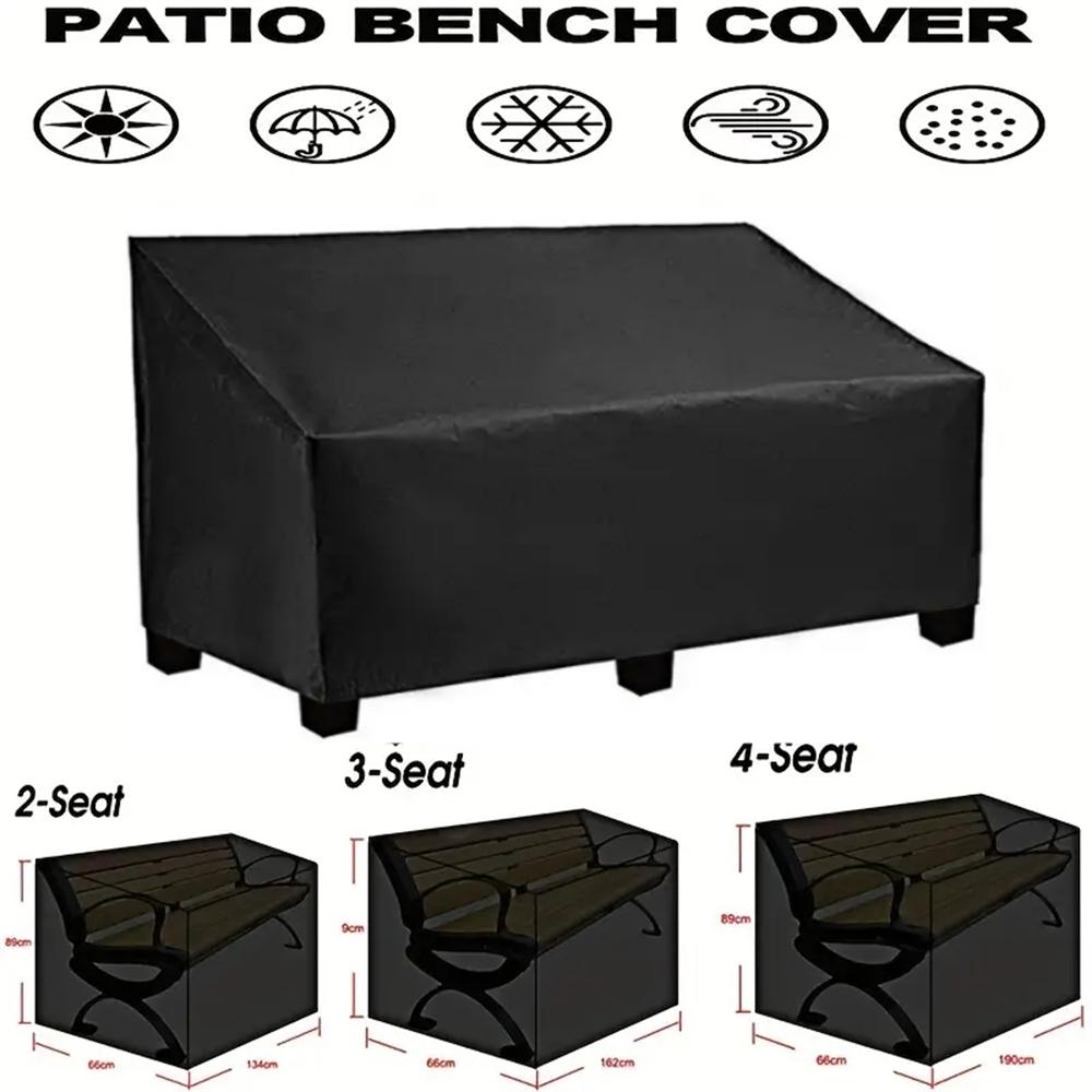 1pcs Outdoor Bench Cover - Garden Loveseat Protector, Dust-Proof & UV Resistant, Patio Furniture Covers