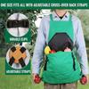 Waterproof Harvest Apron for Fruit Picking Gardening Apron for Women Adjustable Picking Pouch Gardening Tools for Men Women