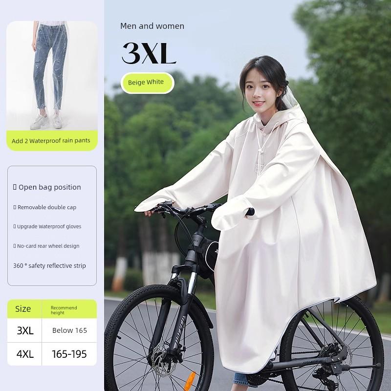 Raincoat Bicycle Mountain Bike Riding Junior High School Student Male Dedicated Single Body Rainstorm Prevention New Poncho Women