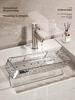 Punch-Free Wall-Mounted Bathroom Storage Rack for Toilets and Washbasins