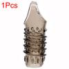 Penis Sleeve Enlarger Extender Enhancer Pennis Sleeve Delay Ejaculation Silicone Reusable Cock Ring Adult Sex Toys For Men