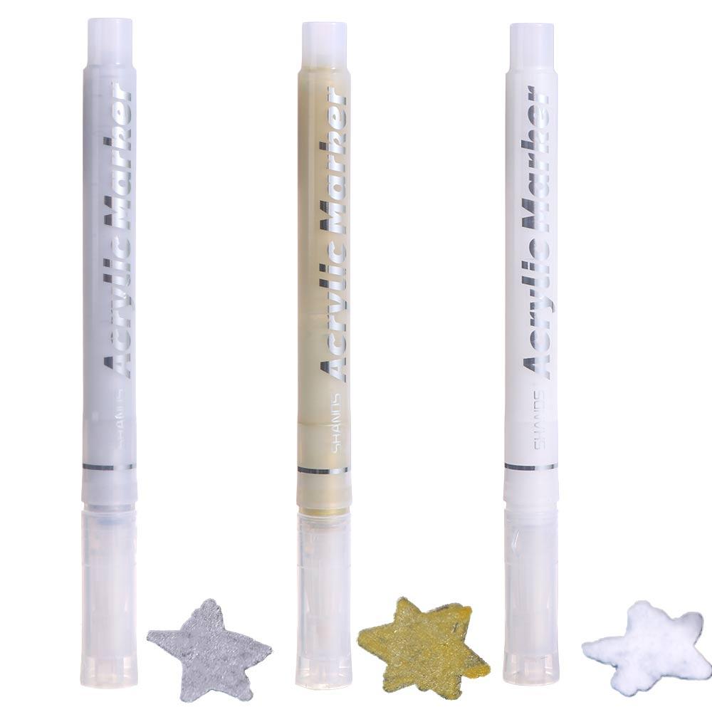 Archival Ink Art Marker Fine Line Pens Gel Pen High Gloss Pen White Ink Hook Liner Pens White Painting Graffiti Pens Artists