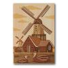 KINOWA "Netherlands" Wood Collage Original DIY Kit Amsterdam Streetscape Made In Japan