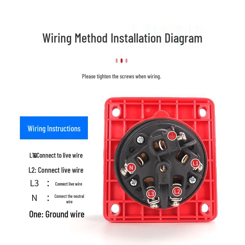 Hongda Shuo IP67 Waterproof Recessed Angled Industrial Plug and Socket