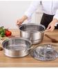 American Style Stainless Steel Multi-Functional Double-Layer Steamer Pot for Cooking and Soup