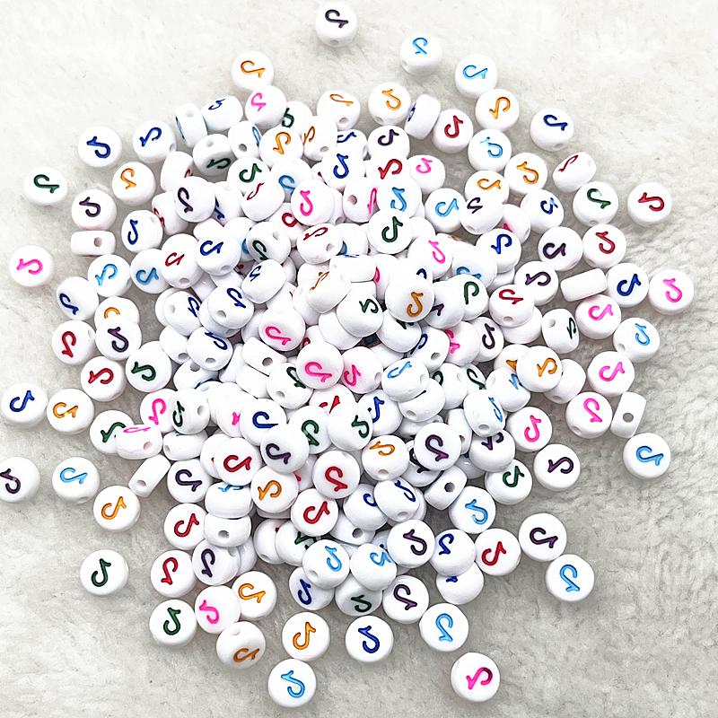 100pcs 7x4mm 6x6mm Russian Korean English Alphabet Letter Beads Charms Beads for Making Jewelry Diy Handmade Bracelets Necklace