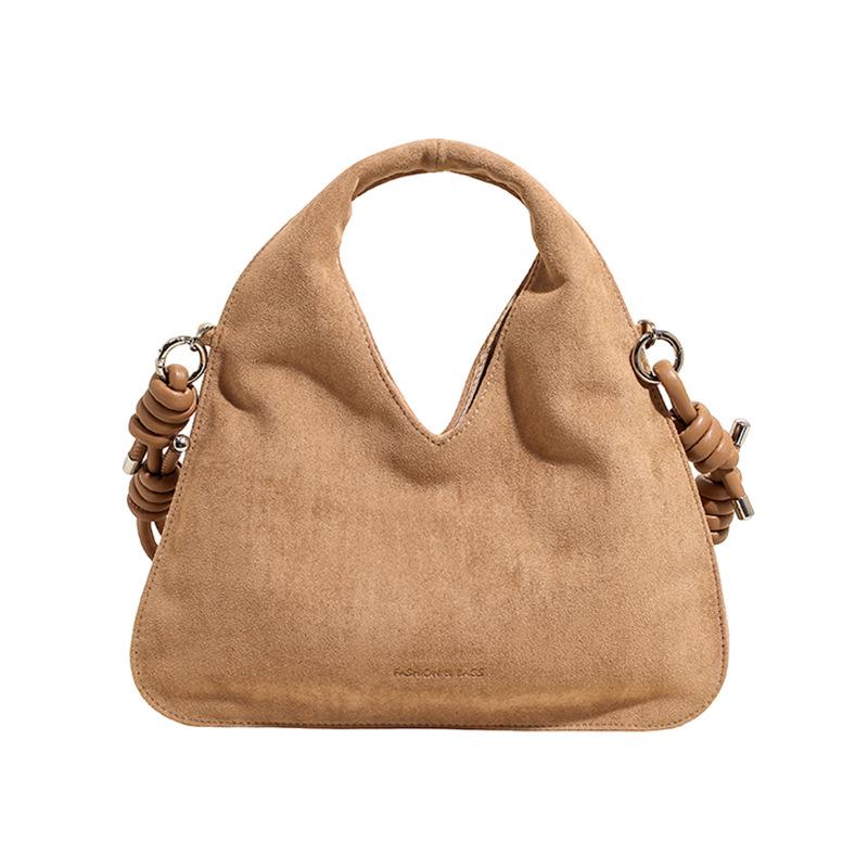 Autumn and Winter New Suede Bag Casual Retro Fashion Shoulder Bag Women Large Capacity Texture Commuter Tote Bag Women