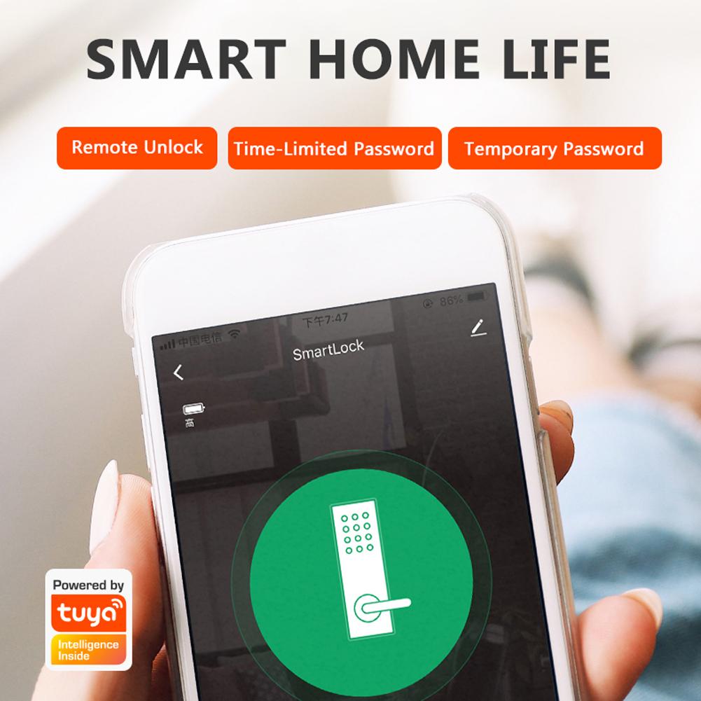 Serrure intelligente de porte de sécurité de Wifi avec l'application de Serrure intelligente de porte de sécurité de Wifi avec l'application de