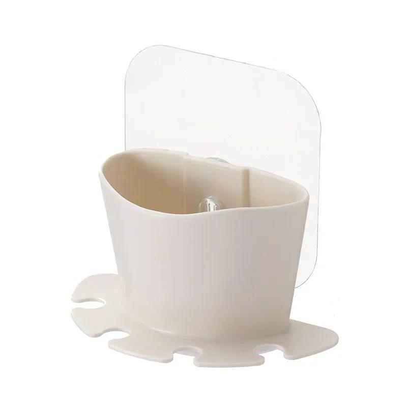 New 1PCS/Punch-free Razor Storage Rack Bathroom Wall Hanging Brushing Tooth Washing Toothbrush Holder