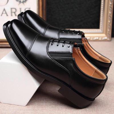 Módní nový styl formální kožené boty se třemi klouby, business casual kožené boty, prodyšné protiskluzové boty, pánské boty se třemi klouby