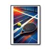 Poster - PLANETEE - Night Padel Action - A4 (A3, A2 Available) - Unframed - Gift Idea