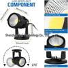 7W Waterproof LED Outdoor Landscape Spotlight for Trees and Lawns